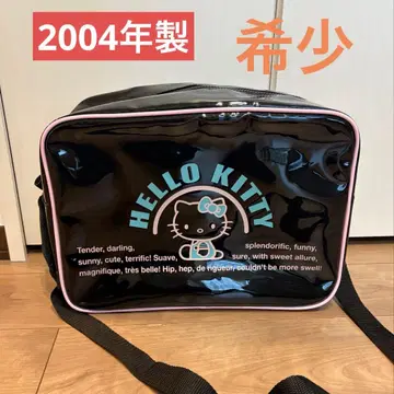 [레어] 헬로키티 에나멜 백 블랙 컬러 2004년제