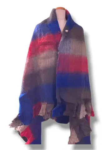 프랑스 렌느 핸드메이드 공방 직구 일본 미상륙 울 혼방 대형 스톨