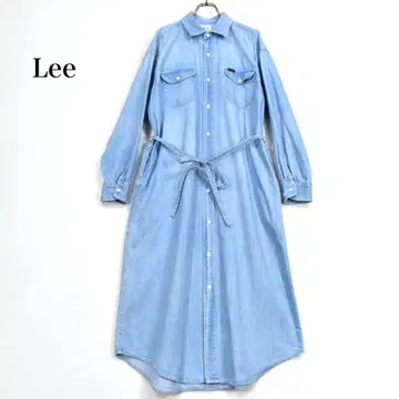 Lee 리 롱 데님 셔츠 원피스 L