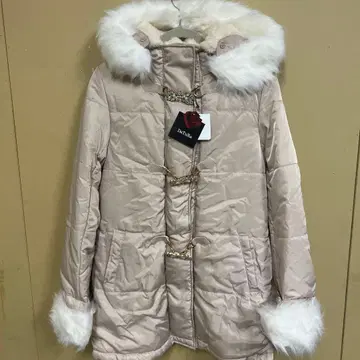 DaTuRa 베이지 다운 자켓 퍼 포함