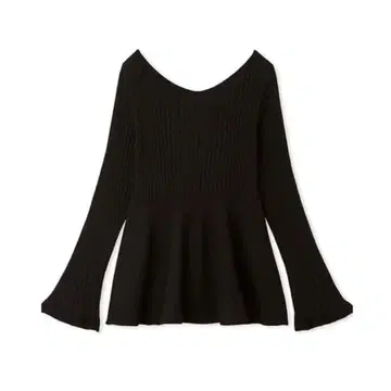 SNIDEL 2way 백 디테일 페플럼 풀오버