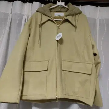 택 포함 미사용 새상품 숏코트