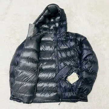 몽벨 알파인 다운 후드티 블랙 완판템 단종 택 포함 XL 3