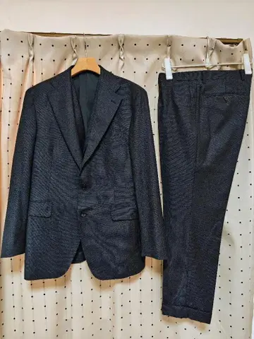 미사용품 딸리아또레 2B 울 3피스 수트 48 다크 네이비