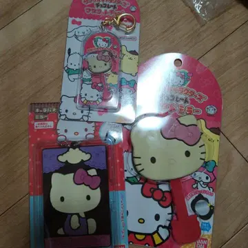 헬로키티 초콜릿 참 캐릭터 거울