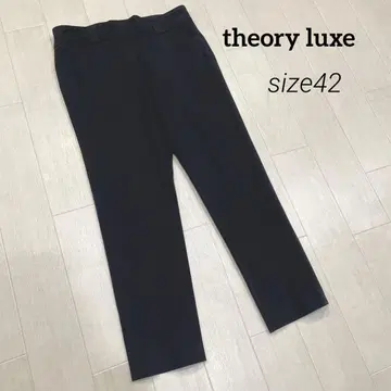 theory luxe 스트레치 팬츠 피치스킨 42 블랙