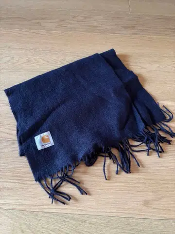 Carhartt 네이비 머플러 울