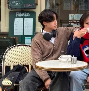 Ronning 브라운 가디건 M