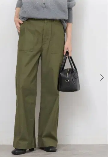 relume JOURNAL STANDARD 와이드 베이커 팬츠 카키