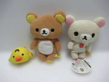 리락쿠마 코리락쿠마 키이로이토리 봉제 인형 3체 세트 산엑스