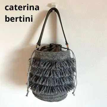 caterina bertini 버킷형 핸드백 그레이