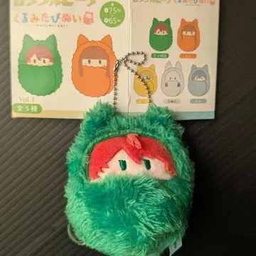 컬러풀 피치 싸개 타피 쟈파파 키링 봉제 인형 마스코트