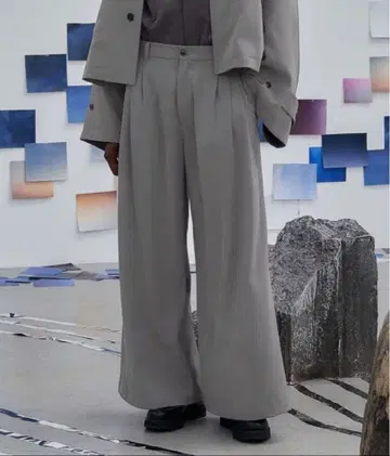 HARE DABO 루즈 와이드 팬츠 S