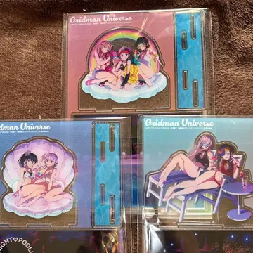 그리드맨 유니버스 나이트풀 아크릴 디오라마 3종 세트