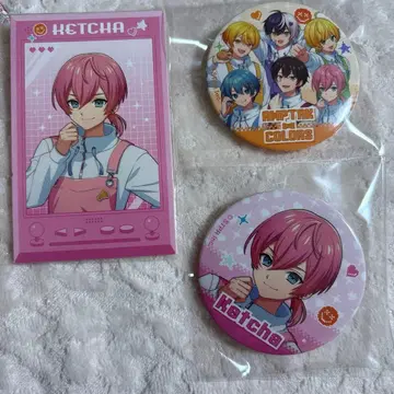 AMPTAK x COLORS 츳키 캔뱃지 카드 3점 세트