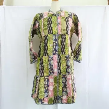 새상품 패치워크 퀼트 코트 에스닉 동양풍 스타일리쉬 M060