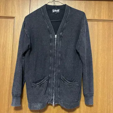 Schott 집업 가디건 L 블랙