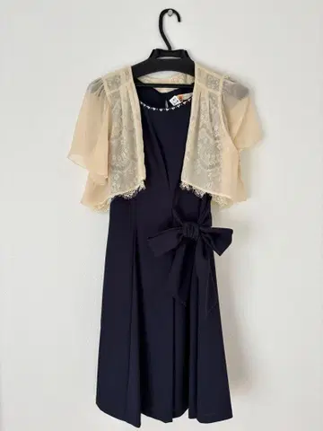 anysis 원피스 드레스 볼레로 세트