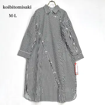 코이비토 미사키 롱 원피스 스트라이프 도트