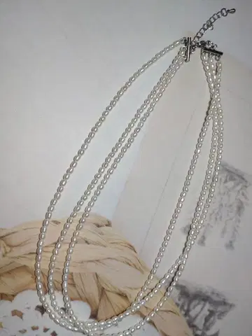 담수 진주 목걸이