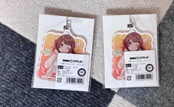학원 아이돌 마스터 DMM 스크래치 하나미 유메 D상 아크링 키링 2개