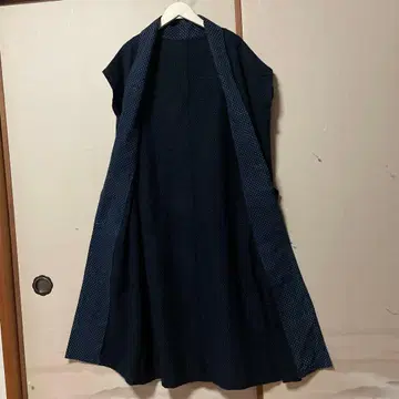 본장 구루메 카스리 고카스리 황색과 빨간색의 하오리모노