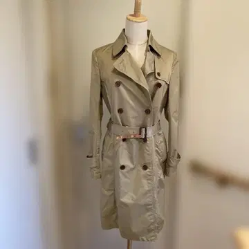 ICB 베이지 트렌치코트 더블 브레스트