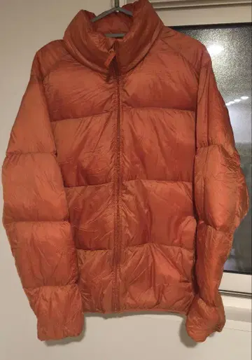 유니클로 울트라 라이트 다운 자켓 L 오렌지