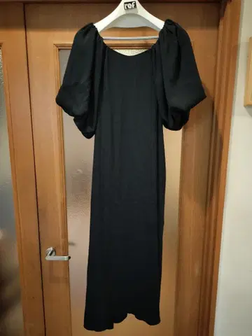 퍼프 슬리브 롱 원피스