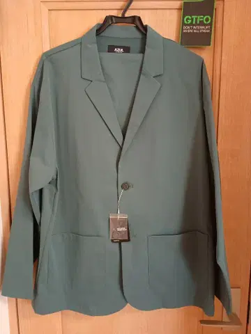 (새상품) 셋업 자켓&팬츠 그린 L~XL 사이즈 상당