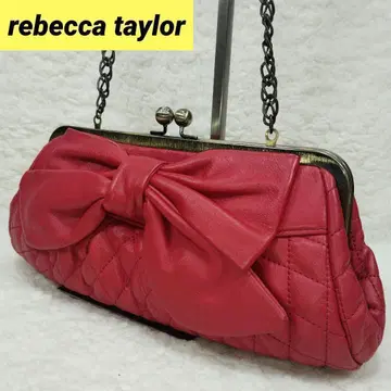 rebecca taylor 파티 백 리본 가마구치 빨간색