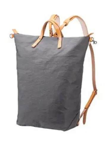 토요오카 카반 TUTUMU 2WAY 캔버스 가죽 토트형 백팩 그레이