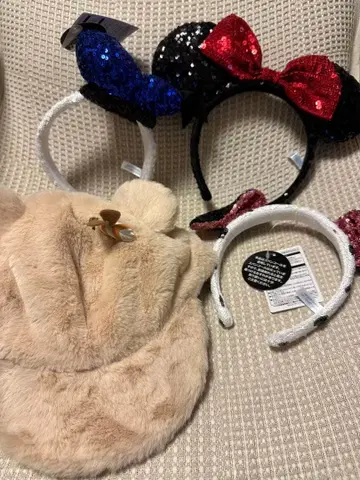 디즈니 머리띠 모자 4개 세트