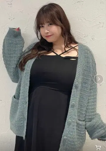 믹스 컬러 포켓 부착 가디건