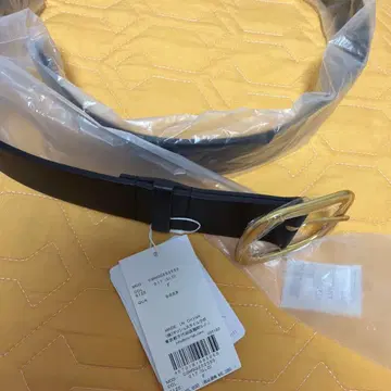 블랙/골드 벨트 F 사이즈