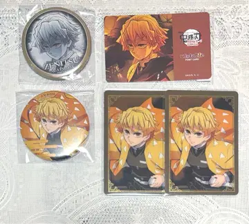 귀멸의 칼날 아가츠마 젠이츠 캔뱃지 카드 포인트 카드