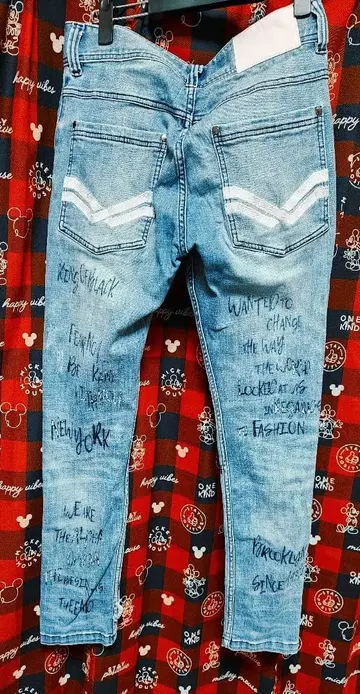 남성용 KARL KANI 칼카니 데님 팬츠