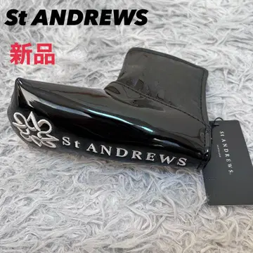 새상품 세인트앤드류스 퍼터 커버 핑형 에나멜 블랙