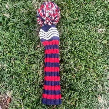 Jan Craig (정크레이그) DW 니트 골프헤드커버 네이비 빨흰