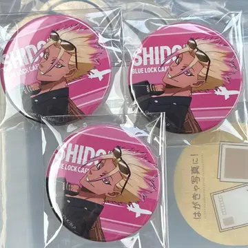 블루 록 콜라보 카페 캔뱃지 시도