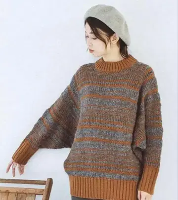 bul bul 벌키 자카드 돌먼 스웨터