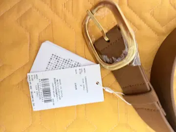 브라운 합성 피혁 벨트 M 사이즈