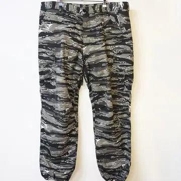 레어 빅 사이즈 타이거 스트라이프 카모 패턴 팬츠 군용 카모 군용 팬츠