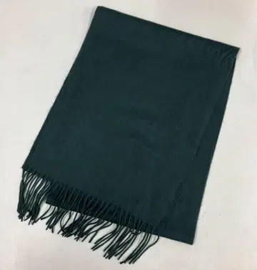 부드러운 캐시미어 100% 머플러 다크 그린 남녀 공용 새상품 ZARUD