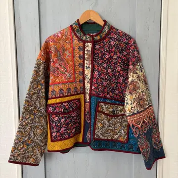 [ ZARA ] 패치워크 퀼팅 자켓 M 사이즈