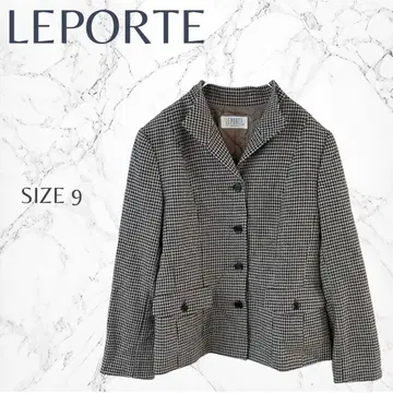 레포르테 하운드투스 일본제 울 캐시미어 혼방 테일러드 자켓 M