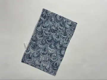 미사용 새상품 순수 실크 오비 장식 천 먹물 흐름