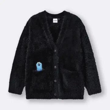 GU x 퍼펫스 오버 사이즈 가디건 블랙 3XL