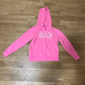 GAP 핑크 집업 후드티 L