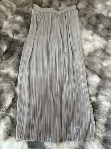 그레디 브릴리언트 FAVORI 플리츠 스커트 벨벳풍 그레이지